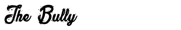 The Bully font preview